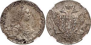 1 Rouble Empire russe (1720-1917) Argent Catherine II (1729-1796)