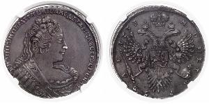 1 Rouble Empire russe (1720-1917) Argent Anna Ivanovna (1693-1740)