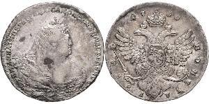 1 Rouble Empire russe (1720-1917) Argent Anna Ivanovna (1693-1740)