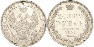 1 Rouble Empire russe (1720-1917) Argent Nicolas I (1796-1855)