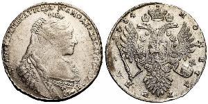 1 Rouble Empire russe (1720-1917) Argent Anna Ivanovna (1693-1740)