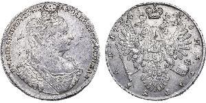 1 Rouble Empire russe (1720-1917) Argent Anna Ivanovna (1693-1740)