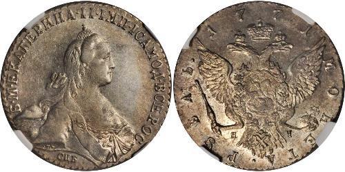 1 Rouble Empire russe (1720-1917) Argent Catherine II (1729-1796)