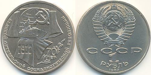 1 Rouble Unione Sovietica (1922 - 1991) Cuivre/Nickel 