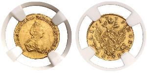 1 Rouble Empire russe (1720-1917) Or Catherine II (1729-1796)