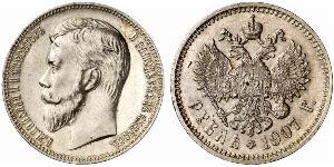 1 Rubel Russisches Reich (1720-1917) Silber Nikolaus II (1868-1918)