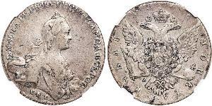 1 Rubel Russisches Reich (1720-1917) Silber Katharina II (1729-1796)
