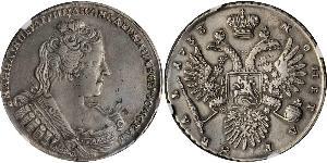1 Rubel Russisches Reich (1720-1917) Silber Anna Iwanowna (1693-1740)