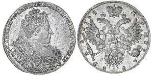 1 Rubel Russisches Reich (1720-1917) Silber Anna Iwanowna (1693-1740)