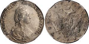1 Rubel Russisches Reich (1720-1917) Silber Katharina II (1729-1796)