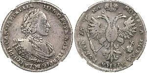 1 Rubel Russisches Reich (1720-1917) Silber Peter der Große(1672-1725)