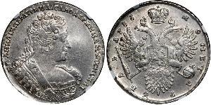1 Rubel Russisches Reich (1720-1917) Silber Anna Iwanowna (1693-1740)