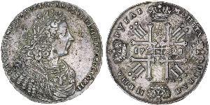 1 Rubel Russisches Reich (1720-1917) Silber Peter II (1715-1730)