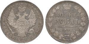 1 Rubel Russisches Reich (1720-1917) Silber Nikolaus I (1796-1855)
