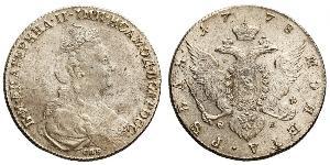 1 Rubel Russisches Reich (1720-1917) Silber Katharina II (1729-1796)