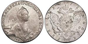 1 Rubel Russisches Reich (1720-1917) Silber Katharina II (1729-1796)