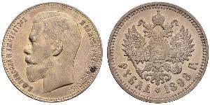 1 Rubel Russisches Reich (1720-1917) Silber Nikolaus II (1868-1918)