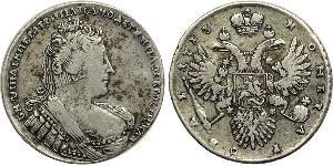 1 Rubel Russisches Reich (1720-1917) Silber Anna Iwanowna (1693-1740)