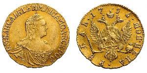 1 Ruble Russian Empire (1720-1917) Gold Jelisaweta I Petrowna (1709-1762)