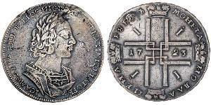 1 Ruble Russian Empire (1720-1917) Silver Peter the Great (1672-1725)