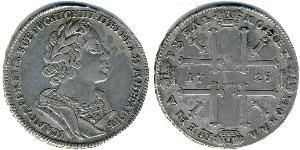 1 Ruble Russian Empire (1720-1917) Silver Peter the Great (1672-1725)