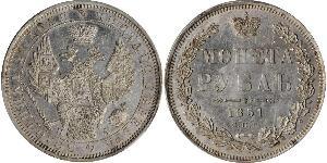 1 Ruble Russian Empire (1720-1917) Silver Nicholas I of Russia (1796-1855)