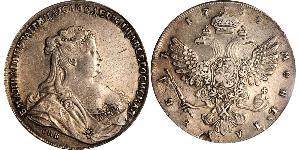 1 Ruble Russian Empire (1720-1917) Silver Anna Ivanovna (1693-1740)