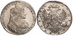 1 Ruble Russian Empire (1720-1917) Silver Anna Ivanovna (1693-1740)