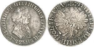 1 Ruble Russian Empire (1720-1917) Silver Peter the Great (1672-1725)