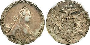 1 Ruble Russian Empire (1720-1917) Silver Catherine II (1729-1796)