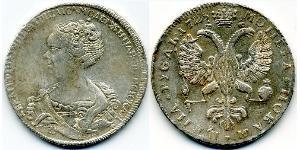 1 Ruble Russian Empire (1720-1917) Silver Catherine I (1684-1727)