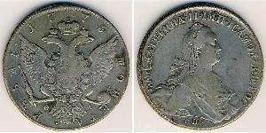 1 Ruble Russian Empire (1720-1917) Silver Catherine II (1729-1796)