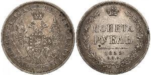 1 Ruble 俄罗斯帝国 (1721 - 1917) 銀 Nicholas I of Russia (1796-1855)