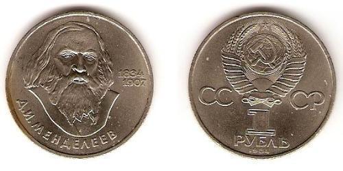 1 Ruble 苏联 (1922 - 1991) 銅/镍 