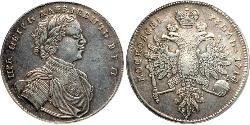 1 Rublo Impero russo (1720-1917) Argento Pietro I di Russia(1672-1725)