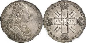 1 Rublo Impero russo (1720-1917) Argento Pietro II (1715-1730)