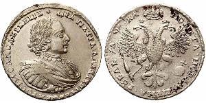 1 Rublo Impero russo (1720-1917) Argento Pietro I di Russia(1672-1725)