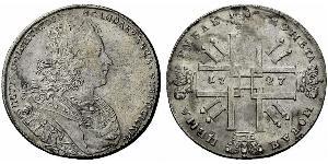 1 Rublo Impero russo (1720-1917) Argento Pietro II (1715-1730)
