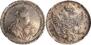 1 Rublo Impero russo (1720-1917) Argento Anna Ivanovna (1693-1740)