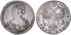 1 Rublo Impero russo (1720-1917) Argento Caterina I (1684-1727)