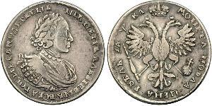 1 Rublo Impero russo (1720-1917) Argento Pietro I di Russia(1672-1725)