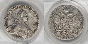 1 Rublo Impero russo (1720-1917) Argento Caterina II (1729-1796)