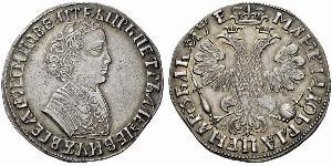 1 Rublo Impero russo (1720-1917) Argento Pietro I di Russia(1672-1725)