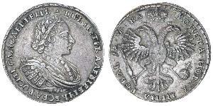 1 Rublo Impero russo (1720-1917) Argento Pietro I di Russia(1672-1725)