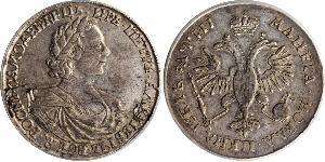 1 Rublo Impero russo (1720-1917) Argento Pietro I di Russia(1672-1725)