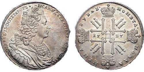1 Rublo Impero russo (1720-1917) Argento Pietro II (1715-1730)