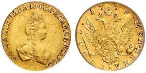 1 Rublo Imperio ruso (1720-1917) Oro Catalina II (1729-1796)