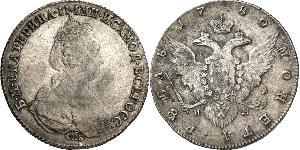 1 Rublo Imperio ruso (1720-1917) Plata Catalina II (1729-1796)