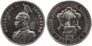 1 Rupee Afrique orientale allemande (1885-1919) Argent 