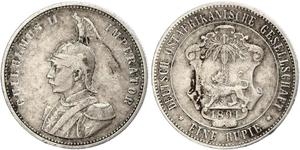 1 Rupee Afrique orientale allemande (1885-1919) Argent 